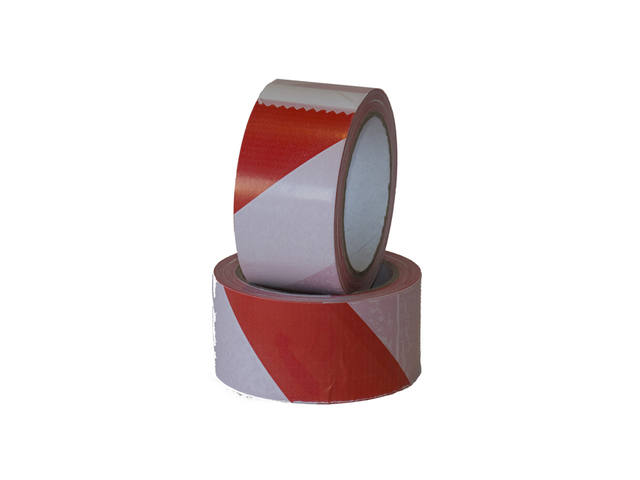 TAPE IEZZY SIGNALERINGS 50MMX66M ROOD WIT 1
