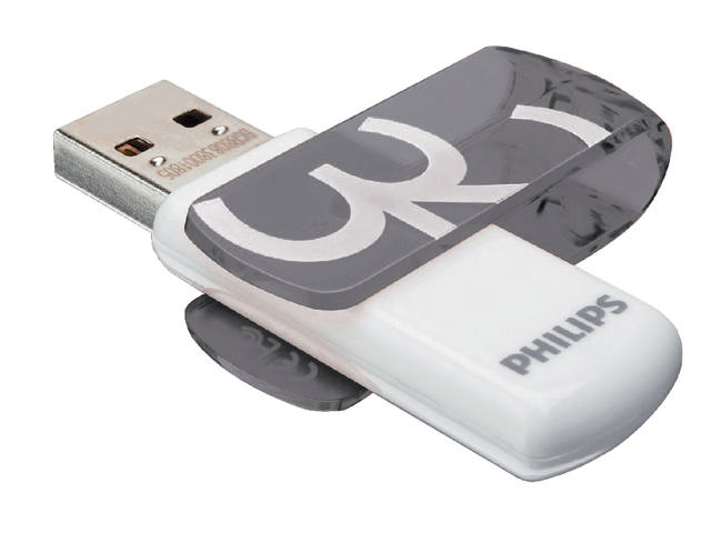 USB-STICK PHILIPS VIVID KEY TYPE 32GB 2.0 GRIJS 1