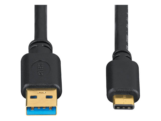KABEL HAMA USB C-A 3.1 1.8METER ZWART 1