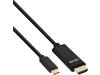 KABEL INLINE USB-C HDMI 3.1 2.0 4K M/M 2 M ZWART