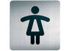 INFOBORD PICTOGRAM DURABLE VIERKANT WC DAMES 150MM
