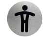 INFOBORD PICTOGRAM DURABLE WC HEREN ROND 83MM